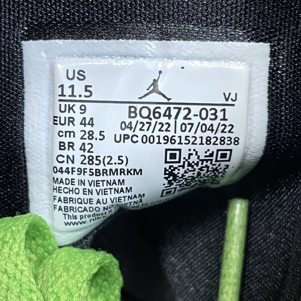 Air Jordan 1 Mid Retro Altitude Green BQ6472-031 WMNS Black - Picture 9 of 11